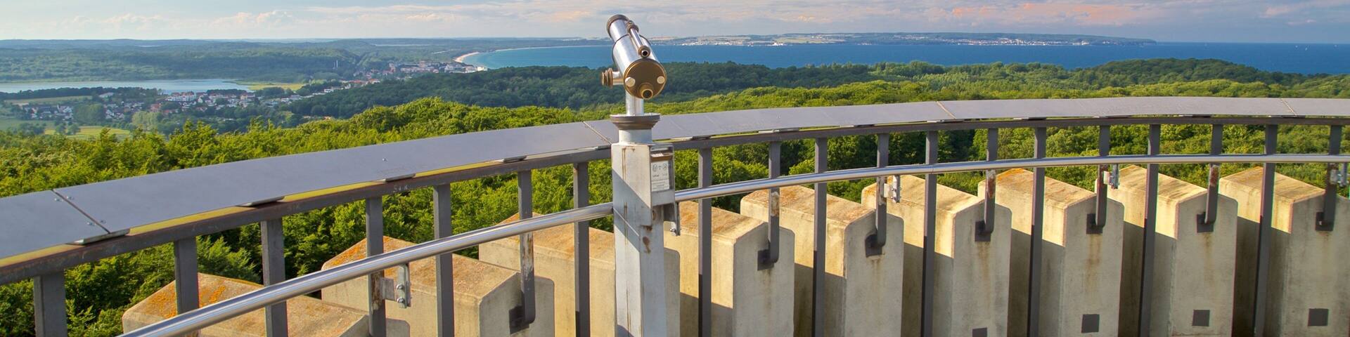 Granitz Hunting Lodge showing views and landscape views