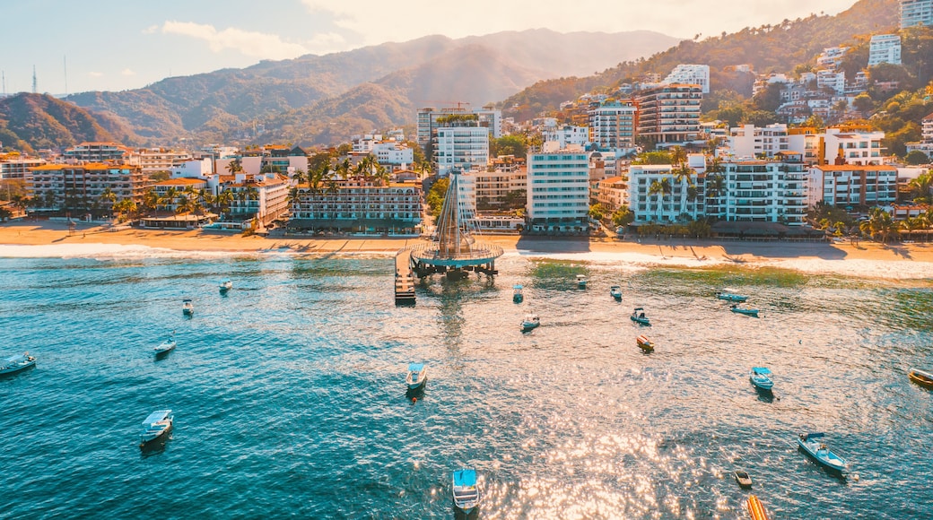 Panoramic View of the Pier in Puerto Vallarta