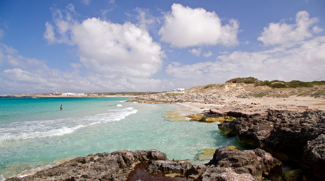 Sa Roqueta Beach featuring general coastal views and rocky coastline