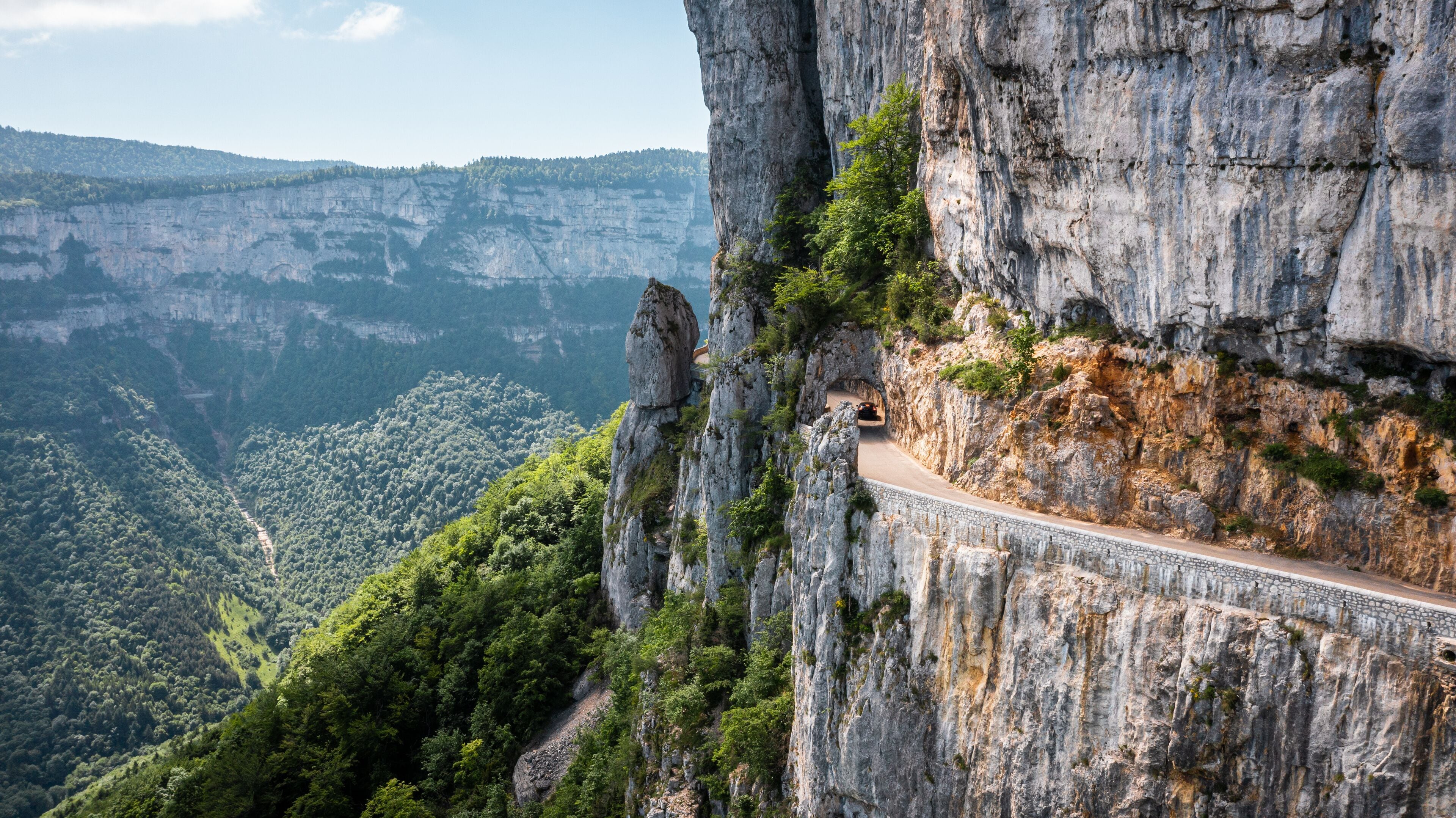 Route et paysage du Vercors en France