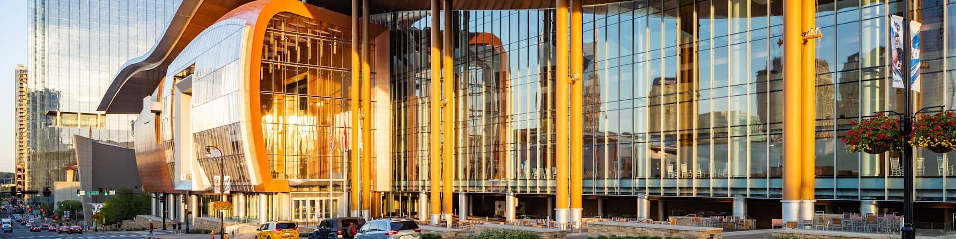 Music City Center showing modern architecture and a city