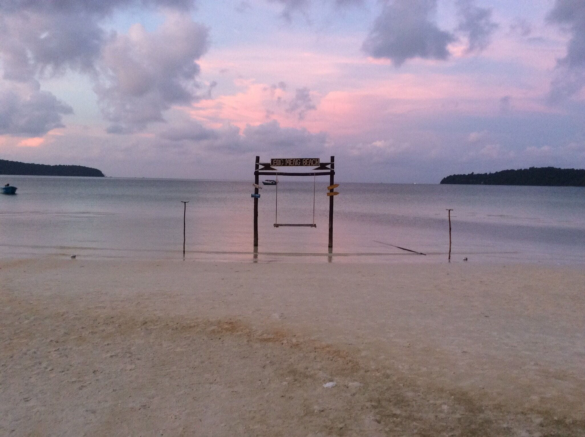 Beautiful deserted beach.  Mine for the day.