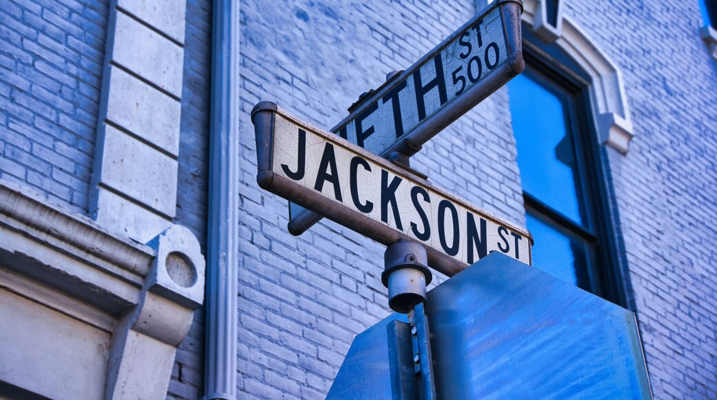 Fifth and Jackson St in the Oregon district in Dayton Ohio UAS 2023