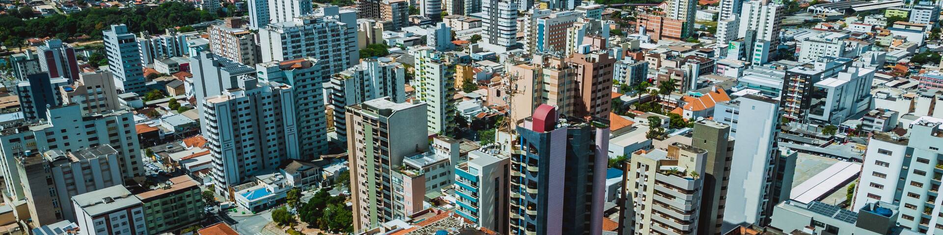 Vista do centro de Divinópolis, Minas Gerais, Brasil