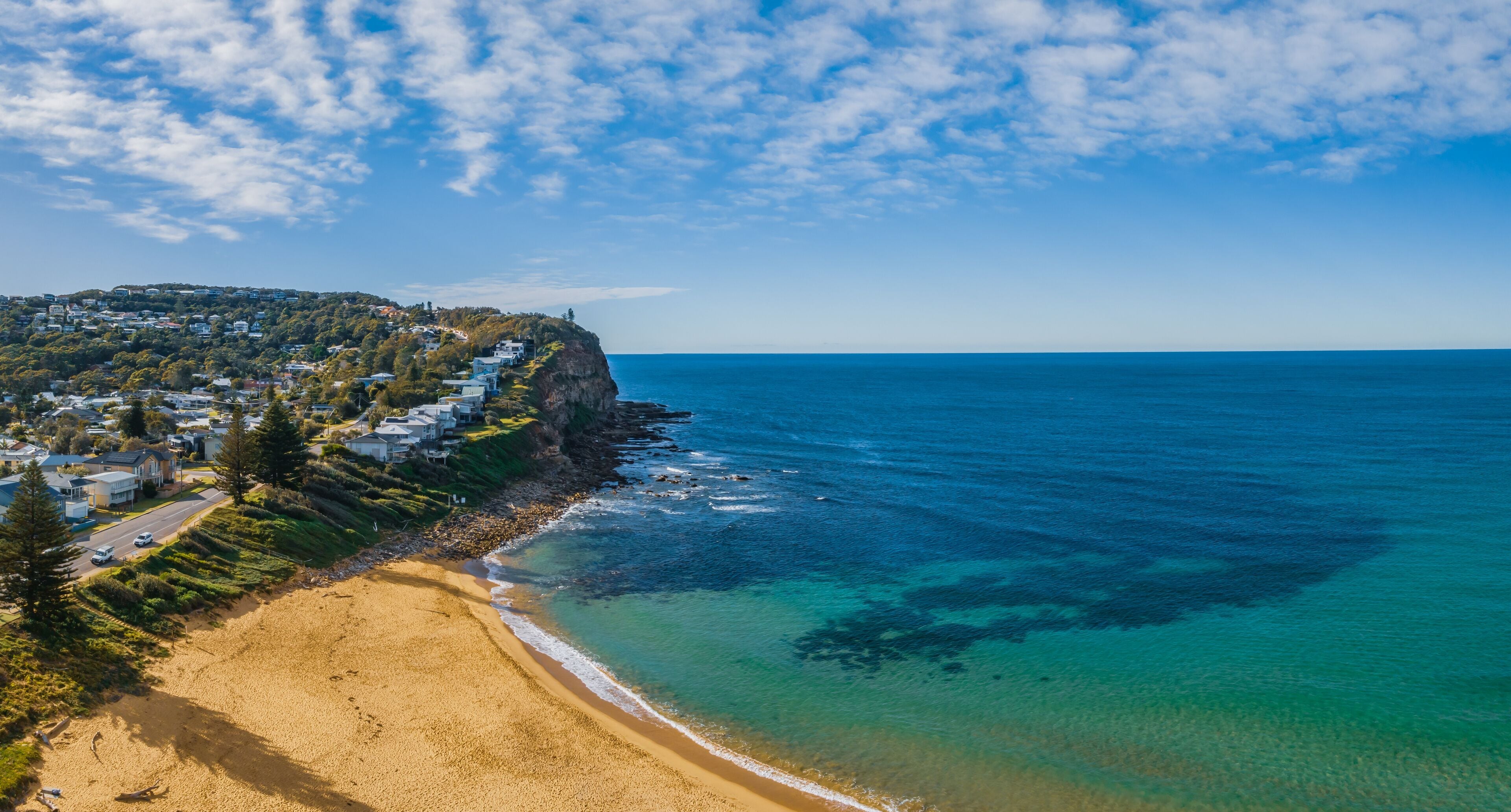 Coastal living and ocean views seascape panorama