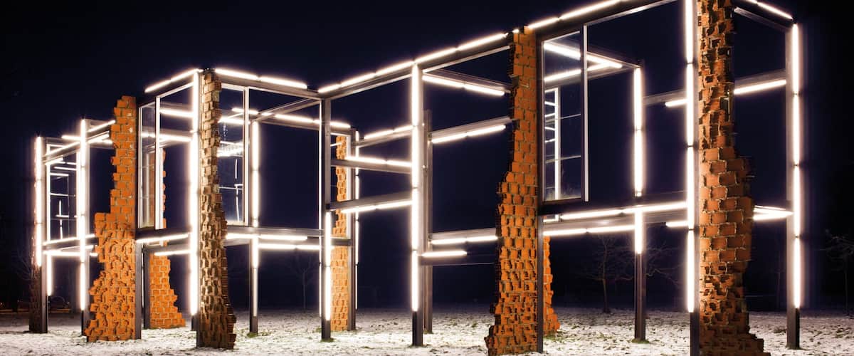 Middelheim Museum featuring night scenes and art