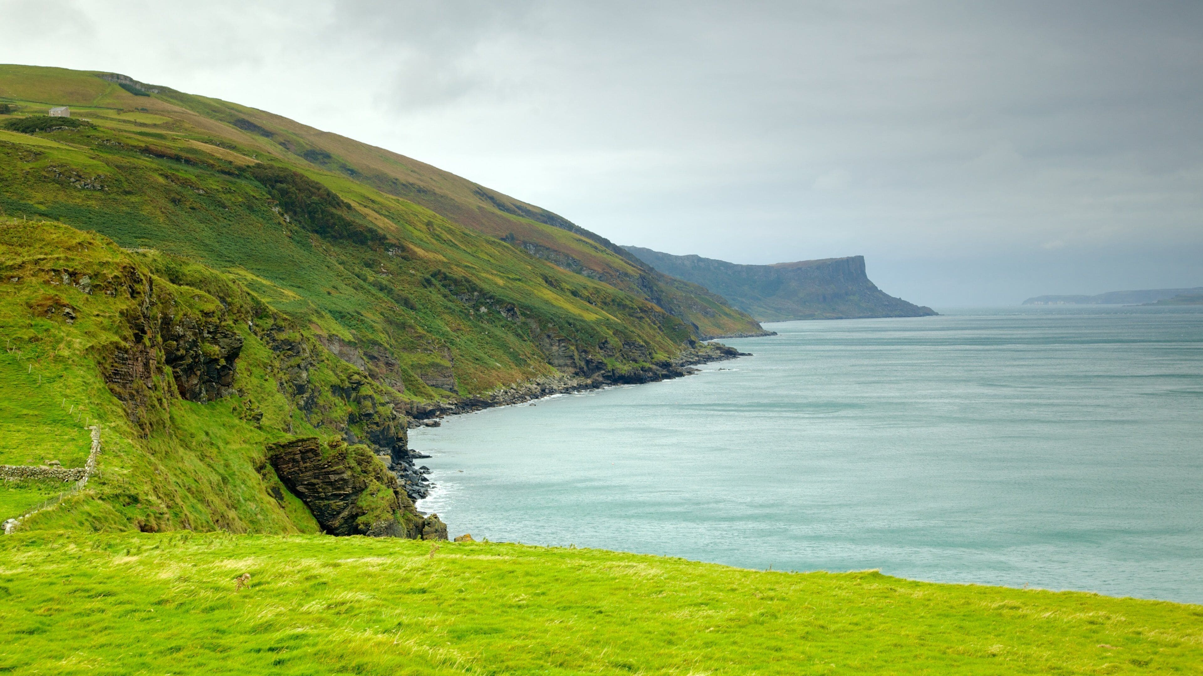 Torr Head which includes landscape views, tranquil scenes and rocky coastline