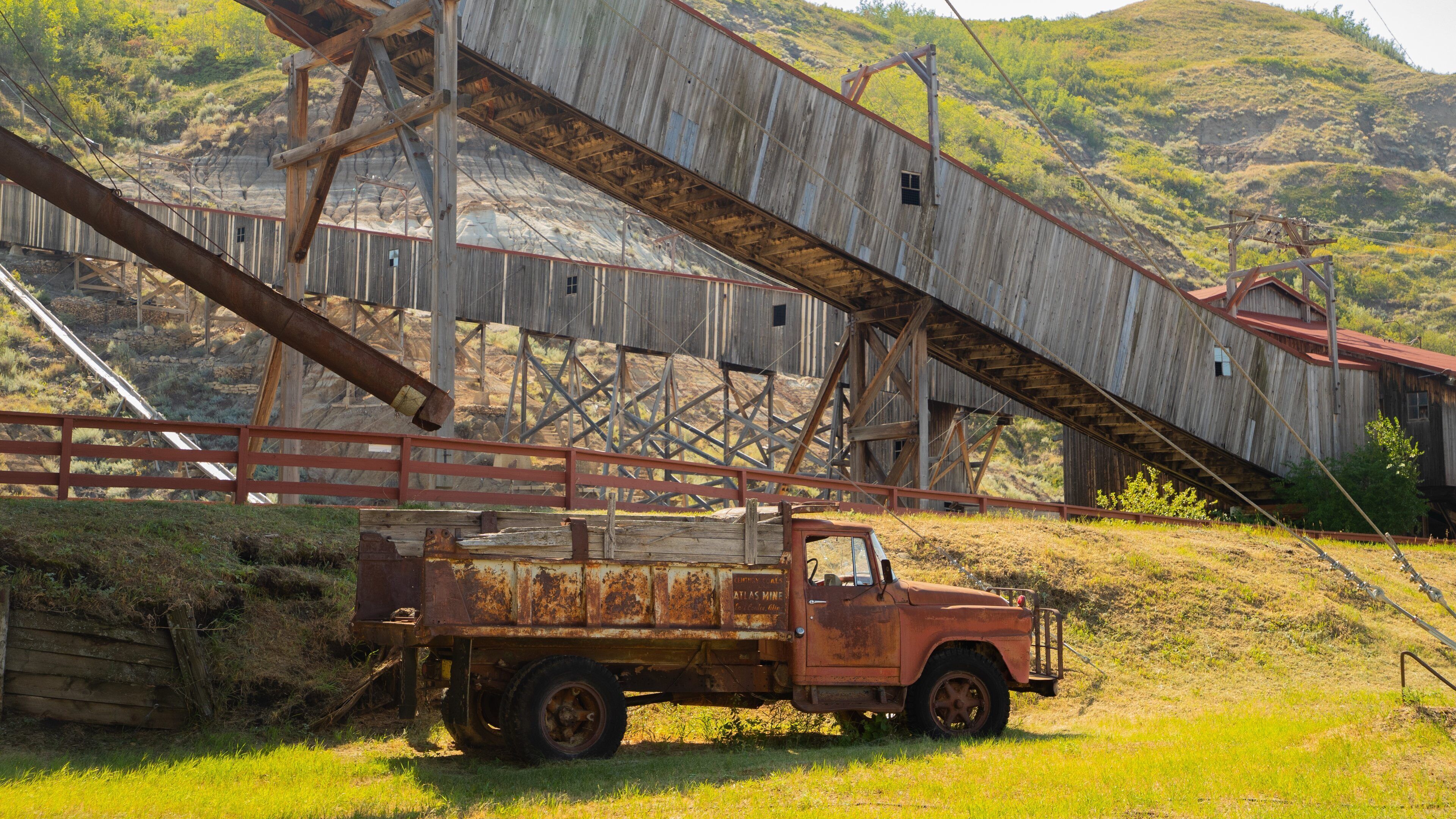 Atlas Coal Mine National Historic Site which includes farmland and heritage elements