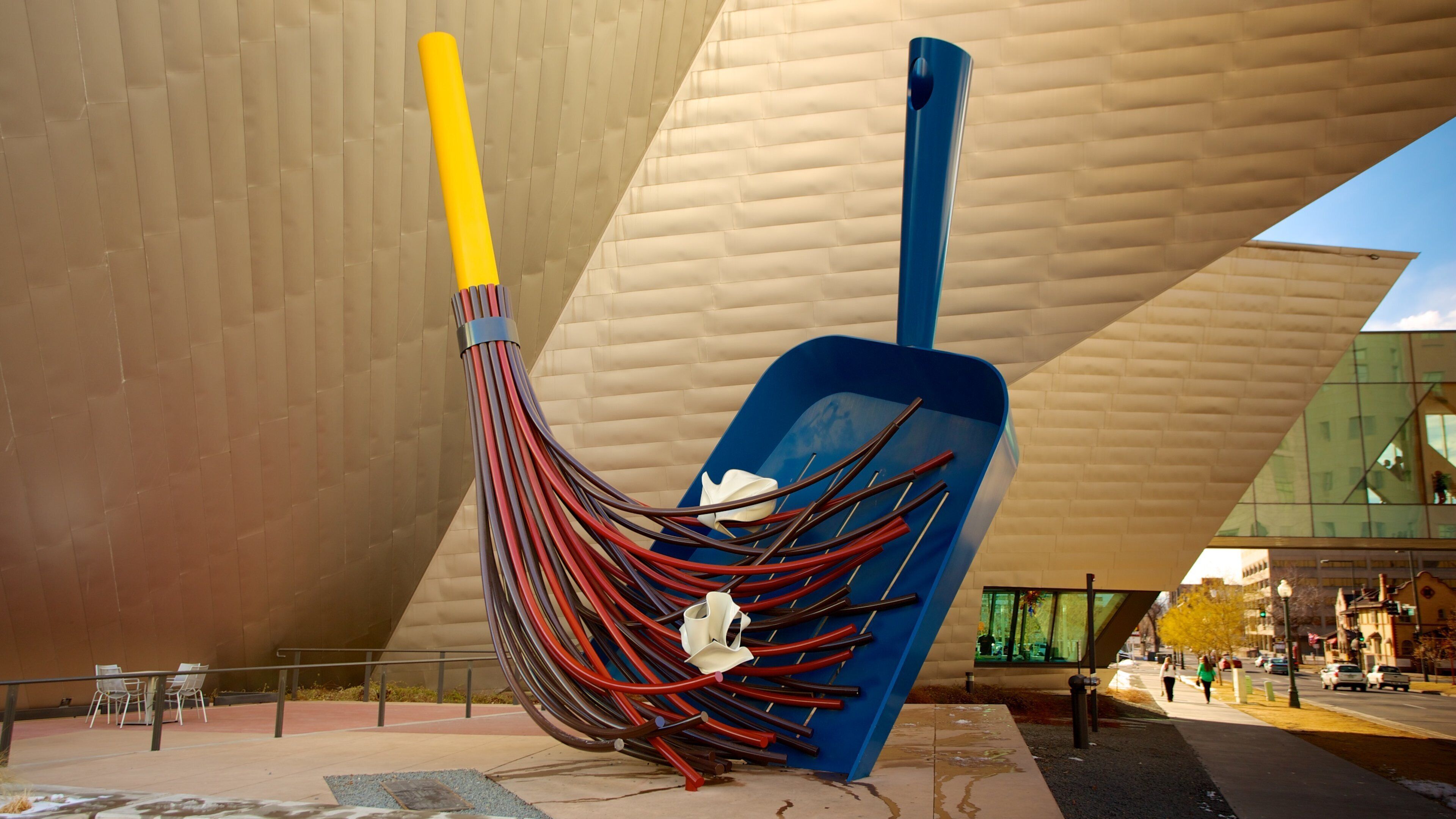 Golden Triangle featuring modern architecture, a monument and outdoor art