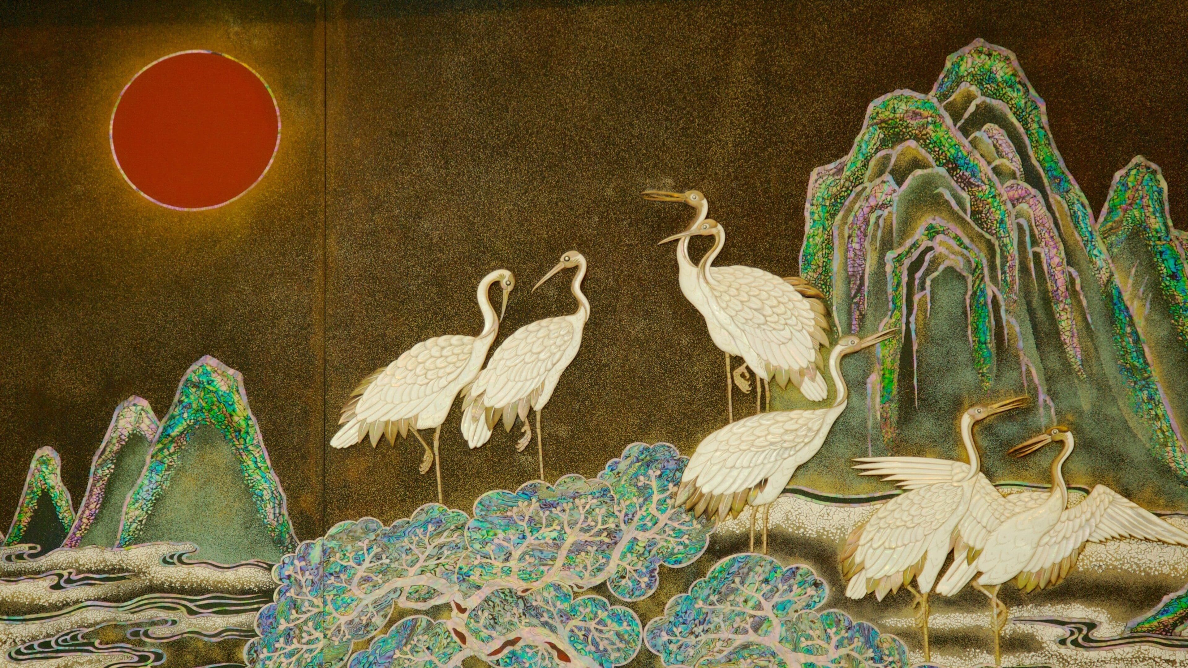 Nurimaru APEC House showing interior views and art