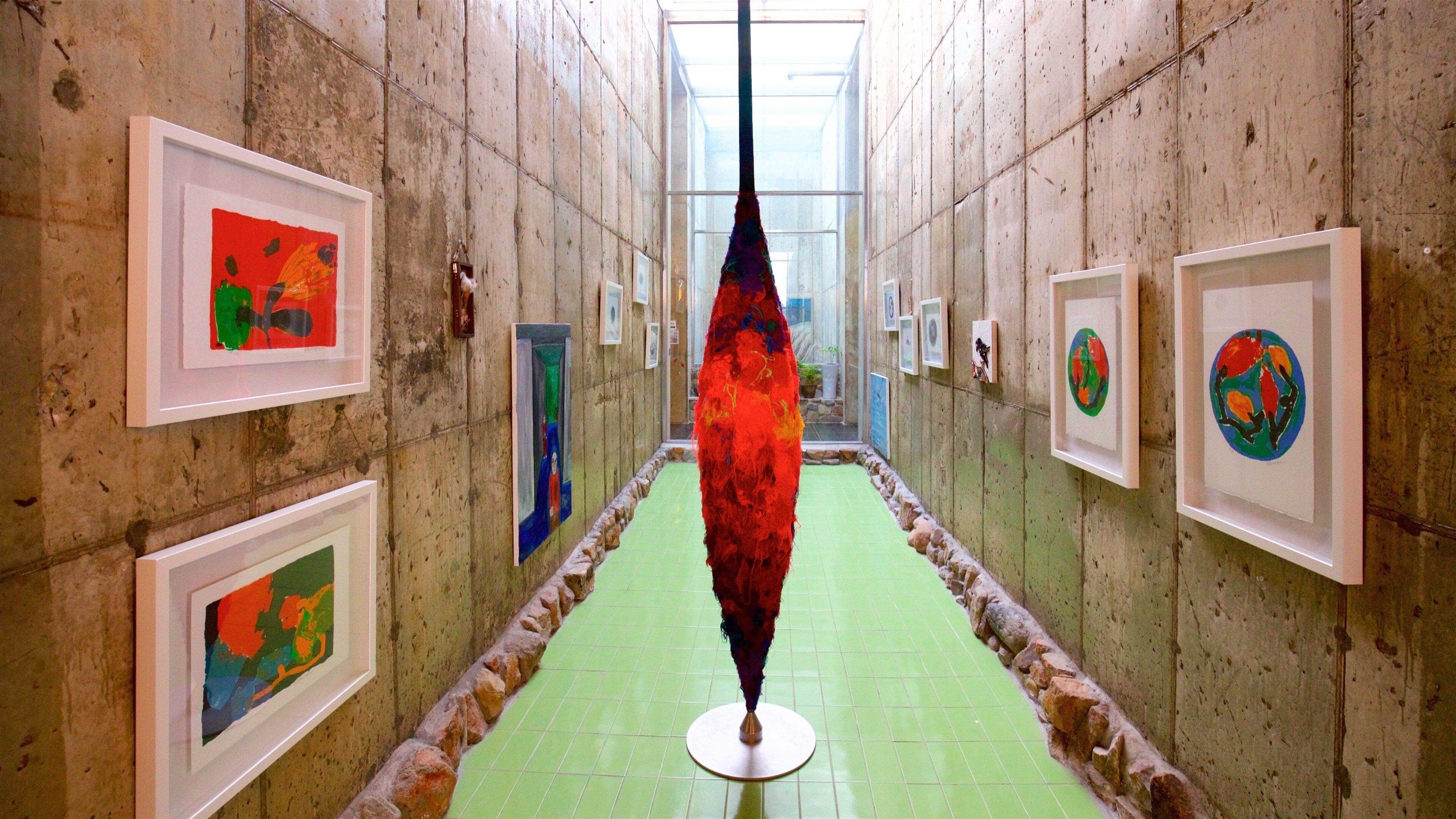 Haslla kunstverden som inkluderer innendørs og kunst