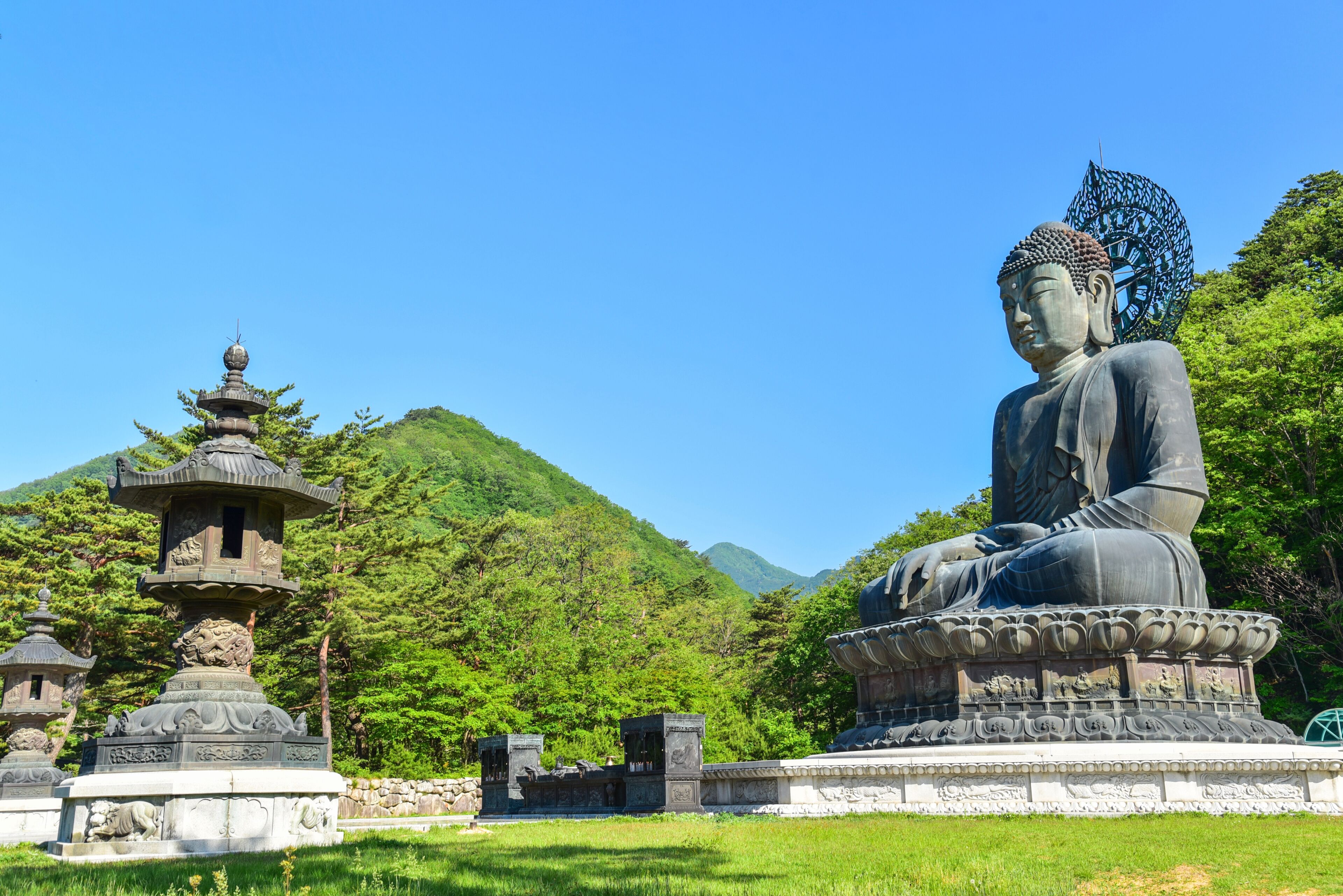 Sinheungsa Temple on a Clear Day