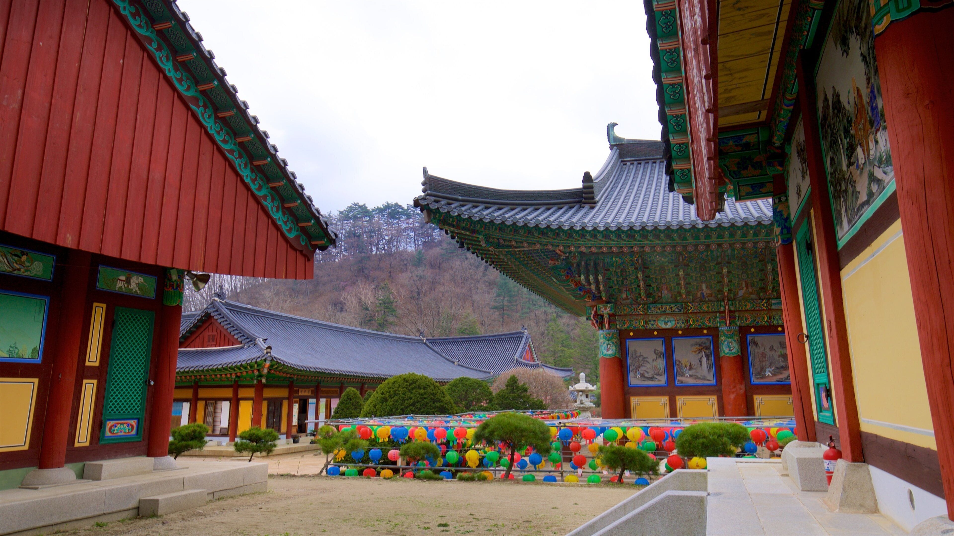 Woljeongsa Temple which includes heritage elements and a temple or place of worship