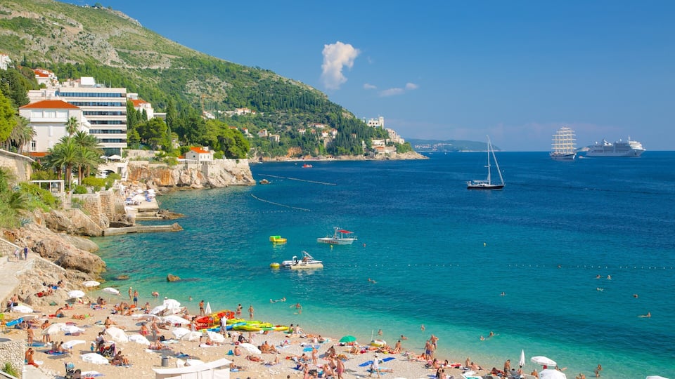 Banje Beach featuring a beach and rugged coastline