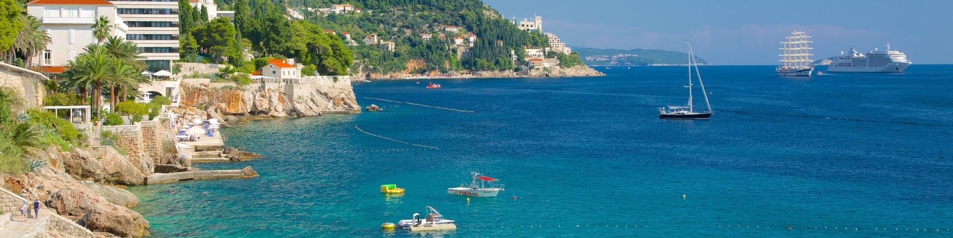 Banje Beach featuring a beach and rugged coastline