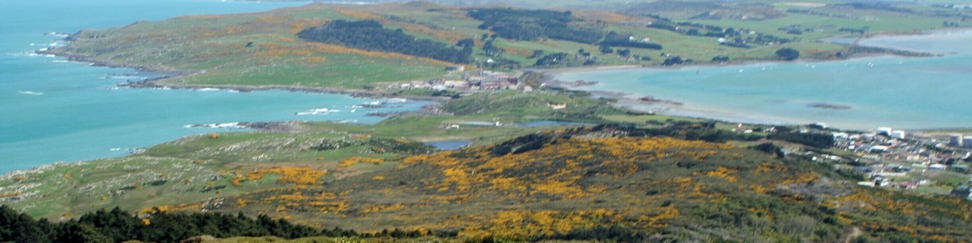 View from the Bluff hill lookout. It's a steep drive up the hill. Alternatively you can walk from Stirling point. The 360 degree views are really cool.