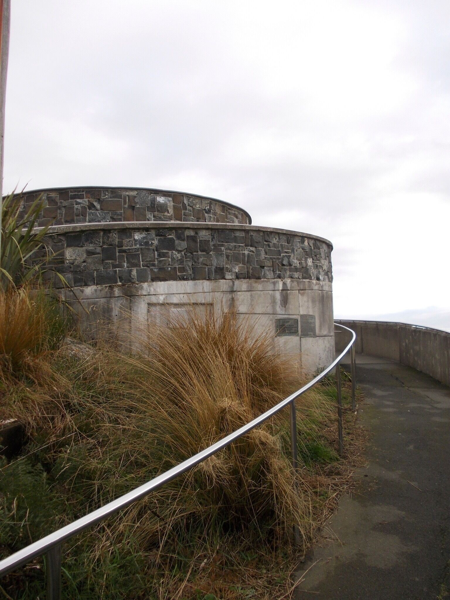This monument is build all in circles. Going around and around like the fiddle head (fern) that opens. Great panoramic view of Bluff and some Islands.  