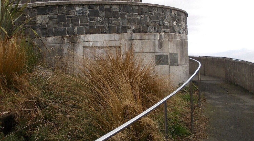 This monument is build all in circles. Going around and around like the fiddle head (fern) that opens. Great panoramic view of Bluff and some Islands.
