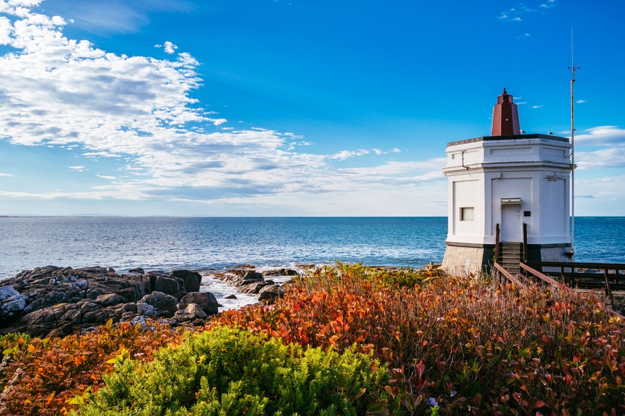 Historic Stirling Point Lighthouse, Bluff, New Zealand