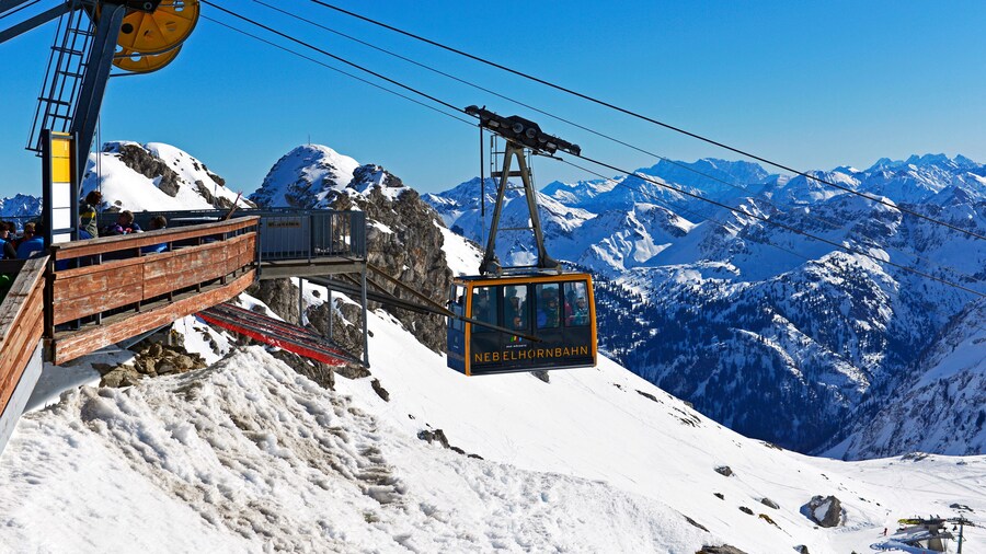 Nebelhornbahn. Allgäu, Oberstdorf, Gipelstation Höfatsblick