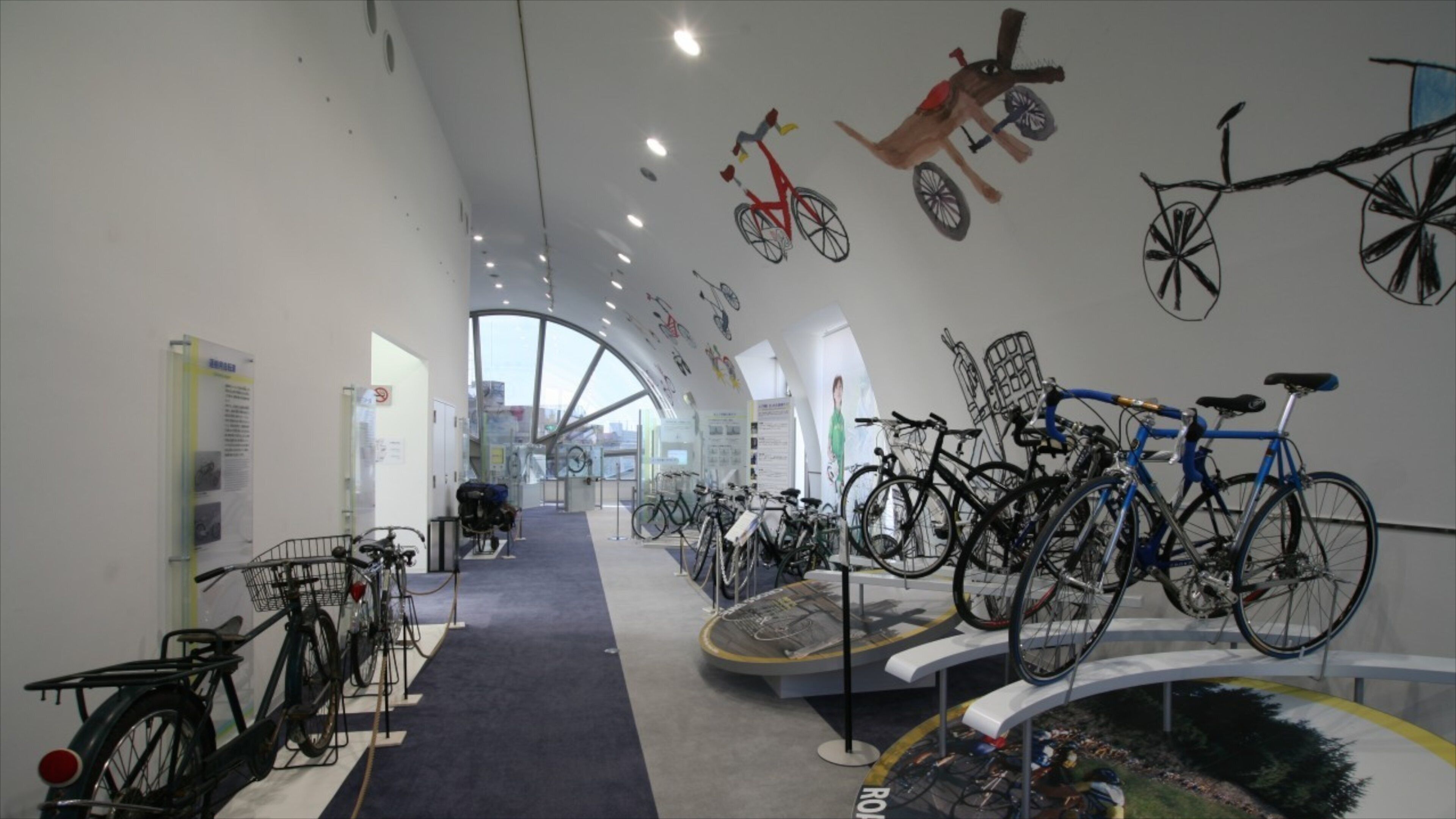 Bicycle Museum featuring interior views