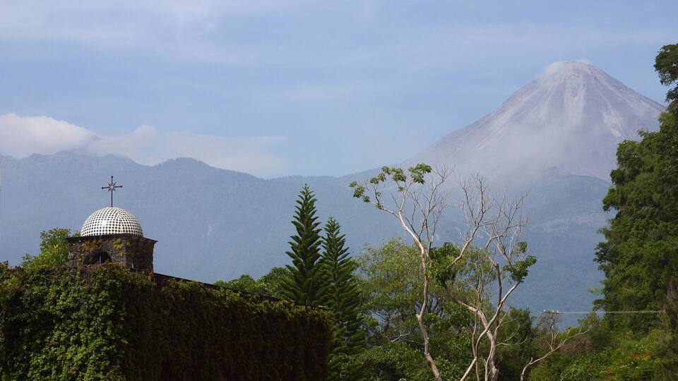 Volcan de Fuego in Colima in Mexico