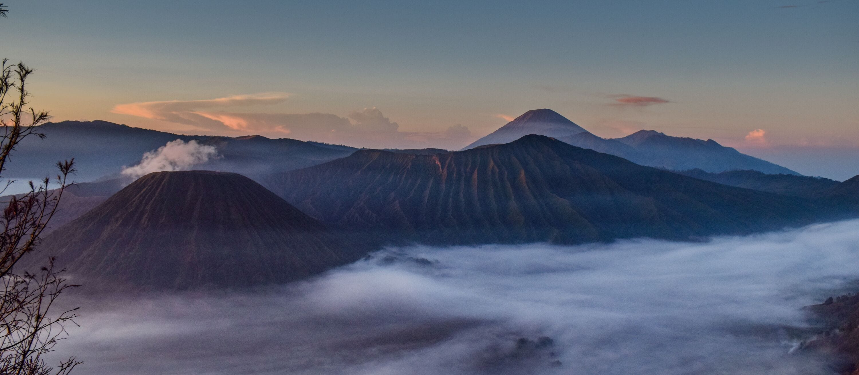 Mount Bromo volcano during beautiful sunrise, Probolinggo,East Java, Indonesia
