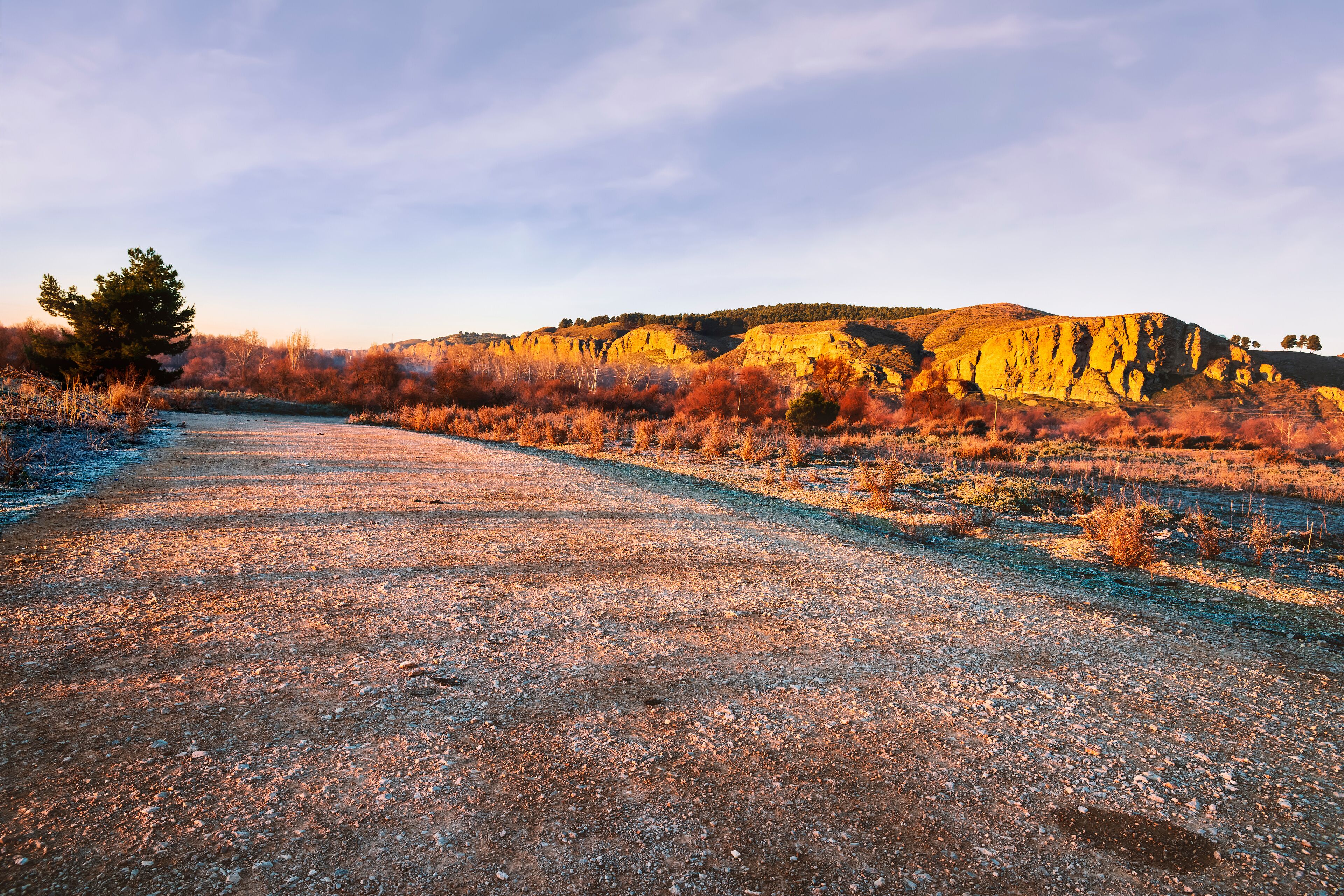 Cárcavas en el Parque Regional del Sureste de Madrid. España.