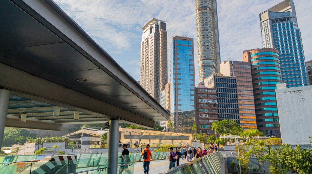 Hong Kong SAR which includes a city and a bridge