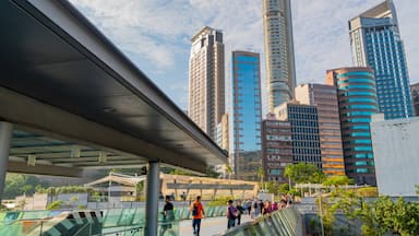 Hong Kong SAR which includes a city and a bridge