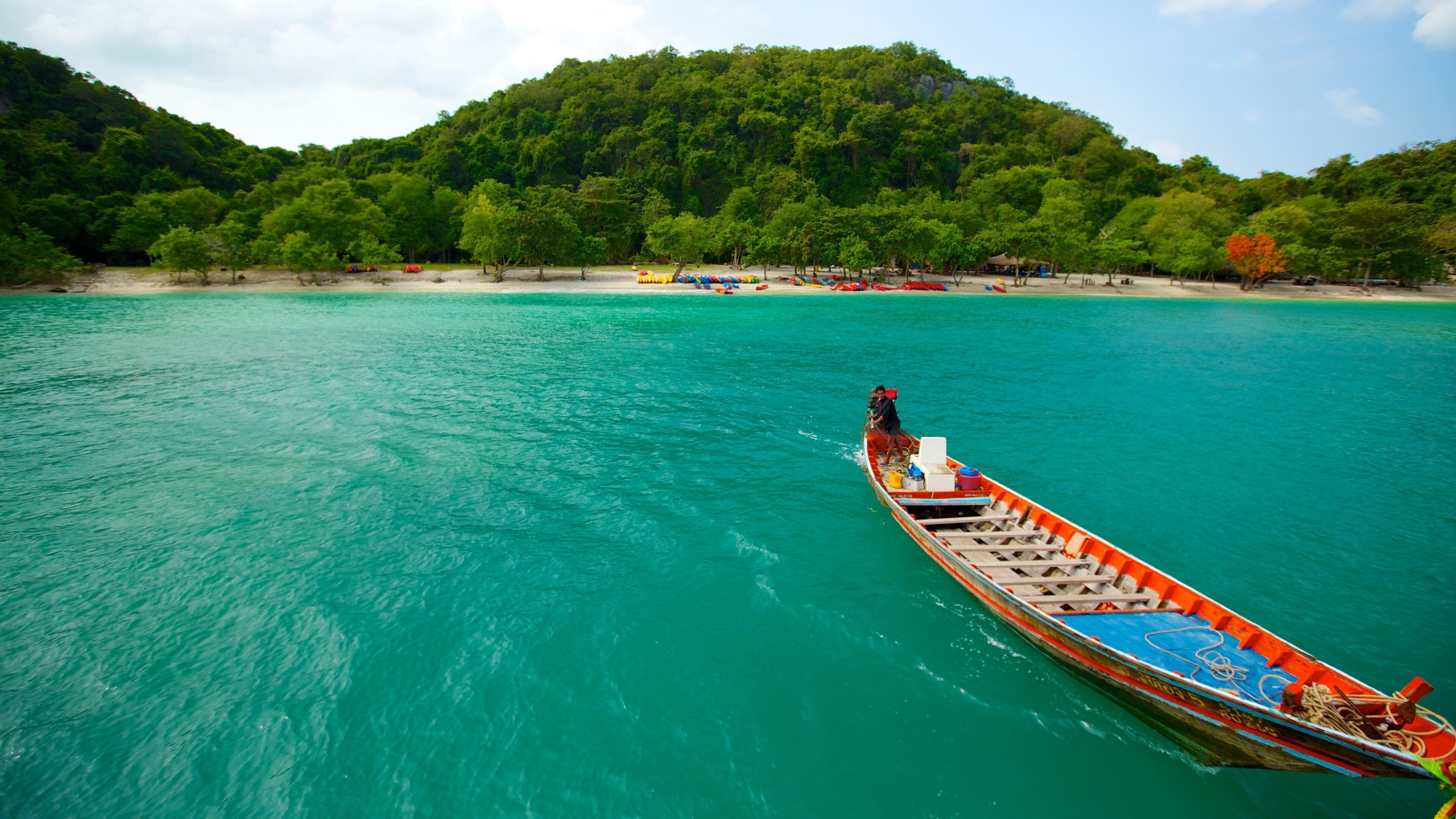 サムイ島 どの含み 森林, 砂浜 と 海岸線の眺め