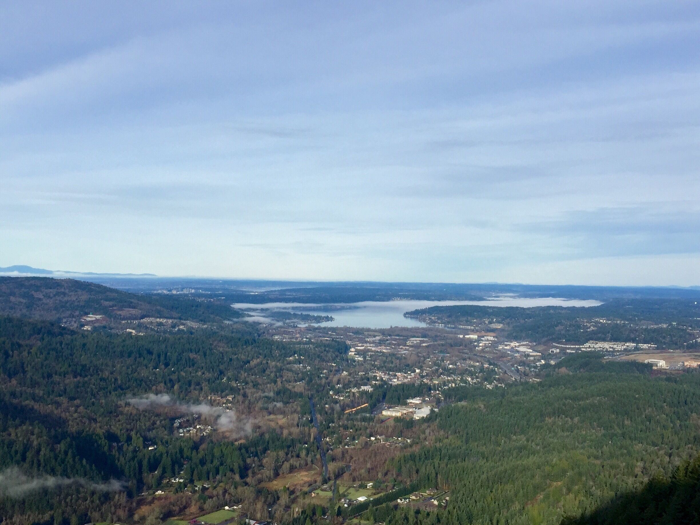 The view from the top of poo poo point. On a good/clear/warm day this is where the paragliders take off from. Fun to watch :) 
#hiking