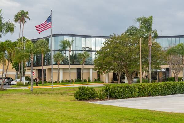 Palms of Pasadena Hospital which includes a park