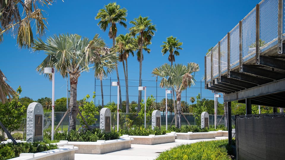 Jack Russell Stadium which includes a memorial and a park