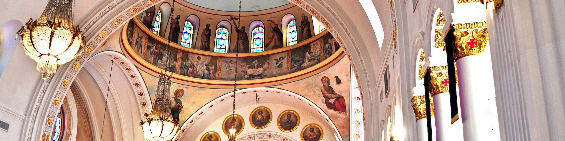 St. Nicholas Greek Orthodox Cathedral.
This beautiful cathedral is modeled on St Sophia of Constantinople