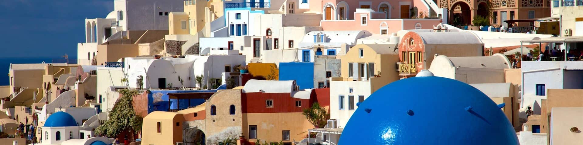 Greece showing a coastal town
