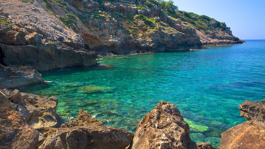 Gerani which includes rocky coastline