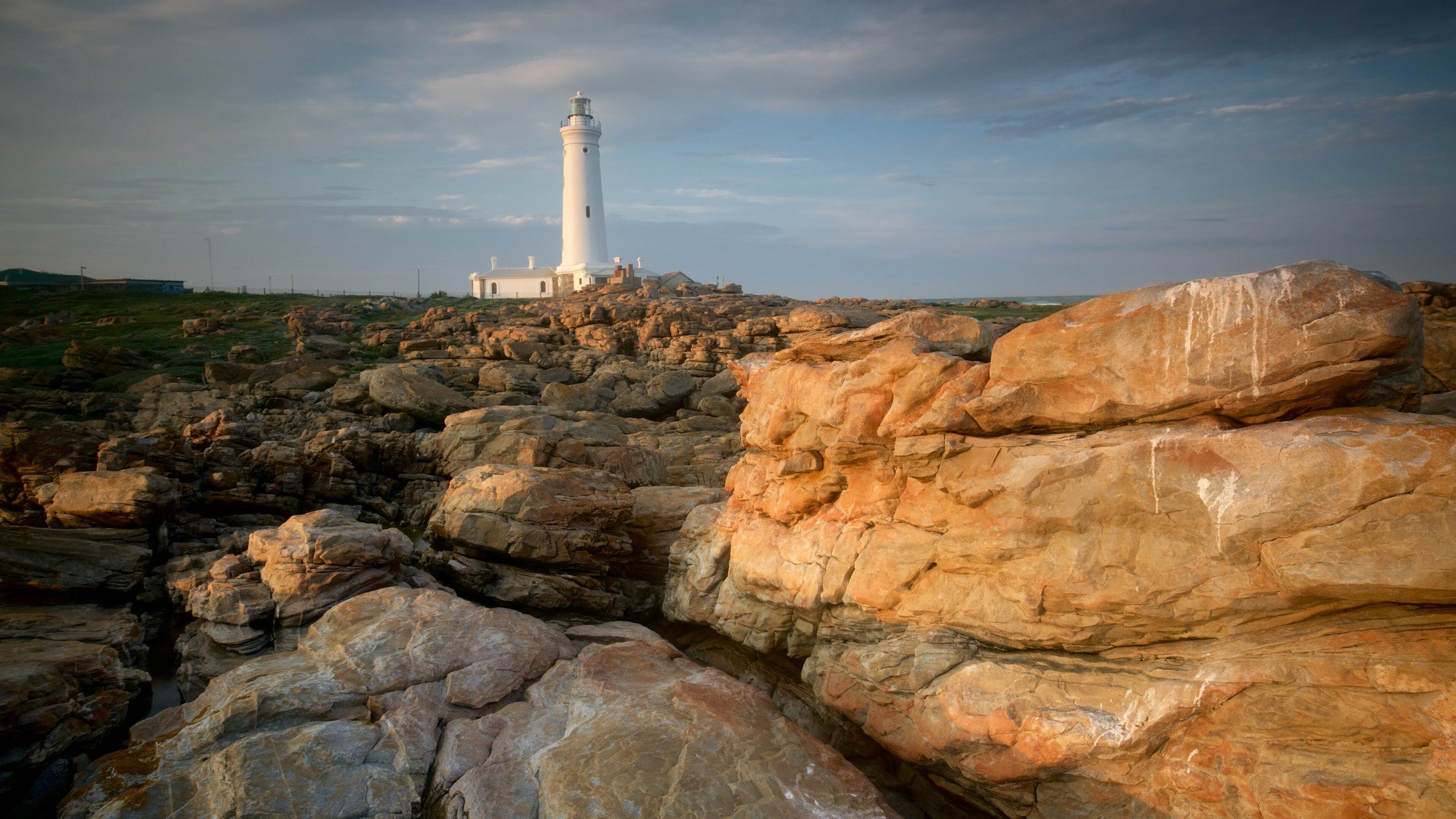 Seal Point Lighthouse featuring a lighthouse, general coastal views and rugged coastline