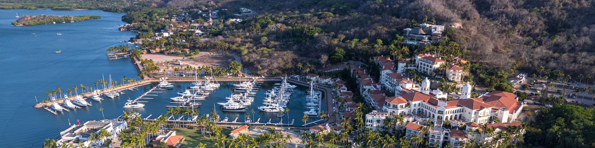 Huge hotel and seaport at isla navidad, colimilla colima jalisco mexico, Barra de Navidad beach town, cihuatlan, Jalisco, mouth of river, Melaque Beach, Costalegre, bay of navidad.