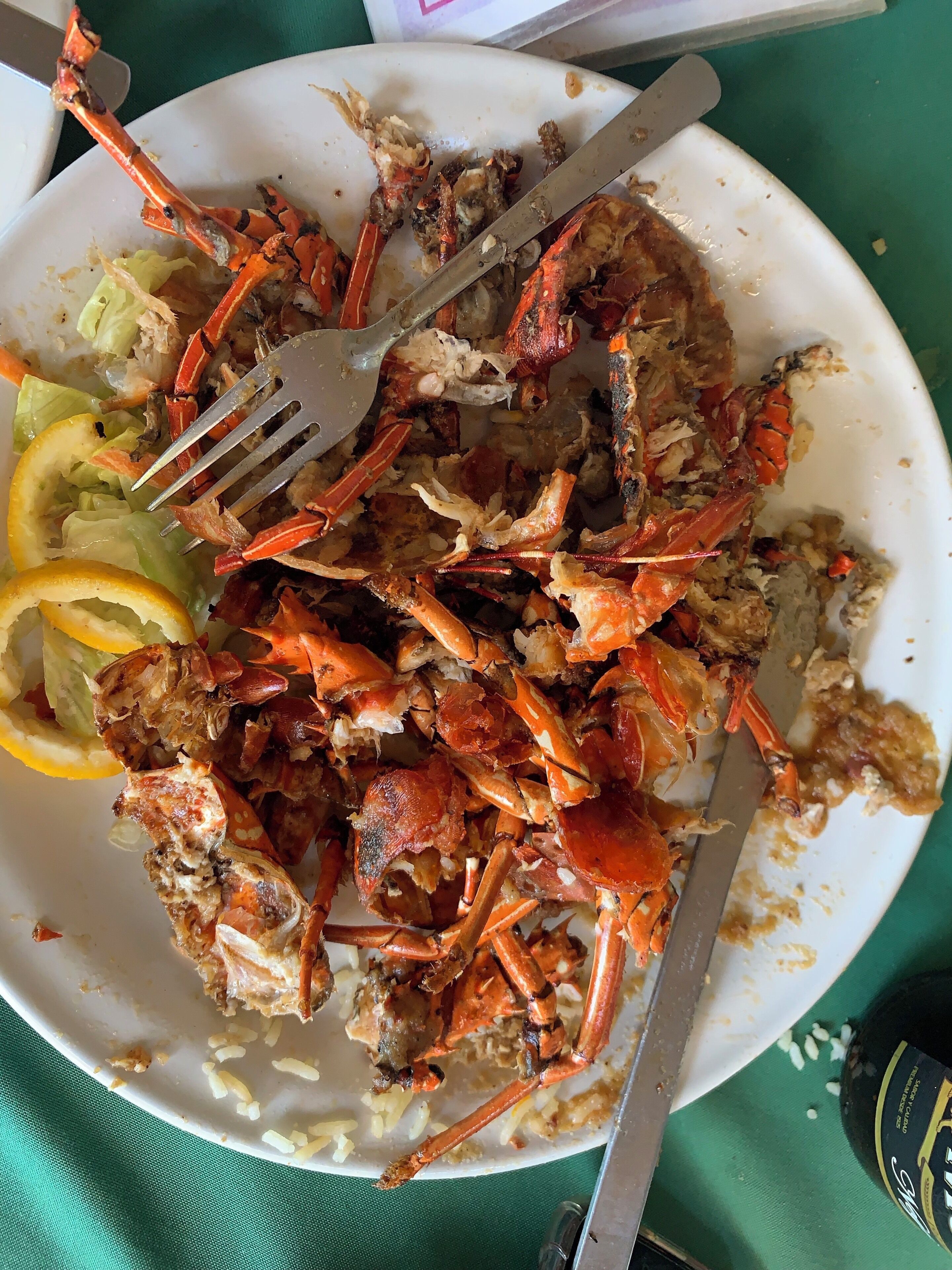 Lobster a la diabla; sometimes a finished dish says more about how was the food than the perfect presentation at the beginning. #lobster #food #foodanddrinks #mexico #mexican