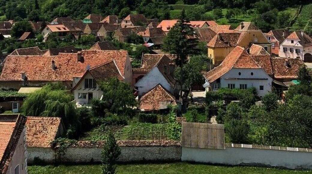 While I found the church in Biertan a bit overrated the view makes up for everything. The church is currently closed because it's undergoing restoration.
