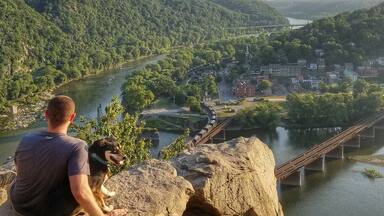 Maryland Heights Trail at Harper's Ferry, just before sunset!
#TakeAHike