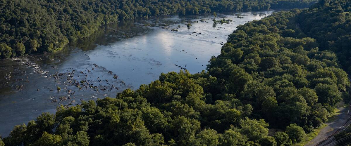 Potomac River View from Weverton Cliffs, Appalachian Trail - Knoxville, Maryland
