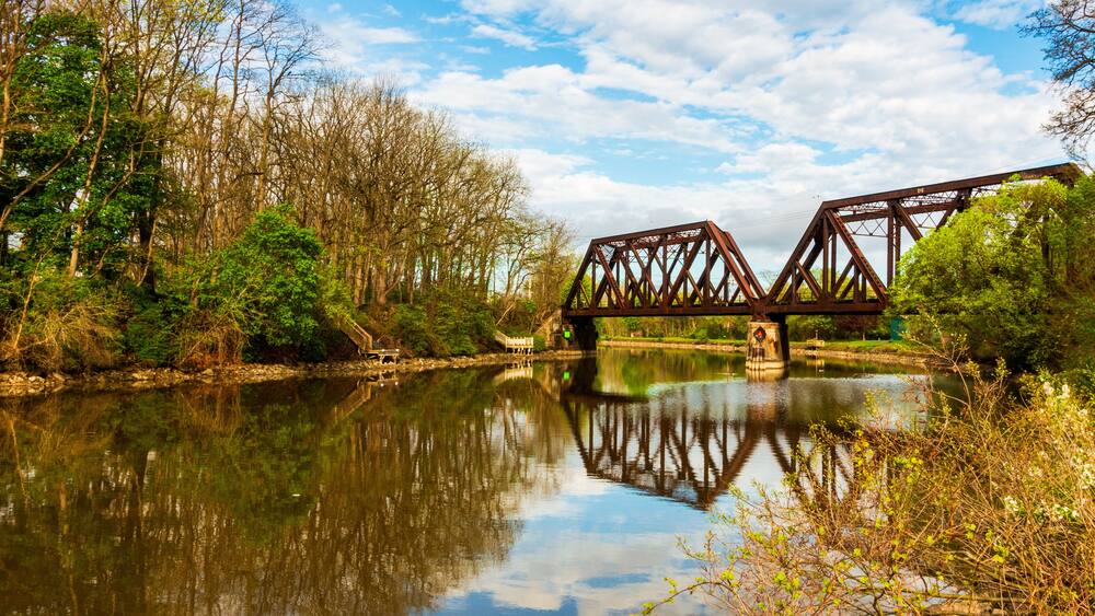 Erie Canal in Pittsford, New York