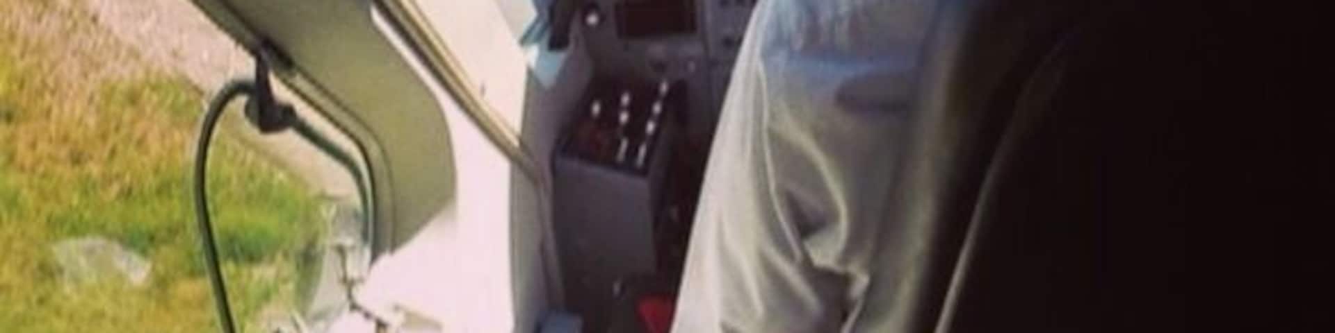 Flying out of Tambor, Costa Rica on a 15 person plane.