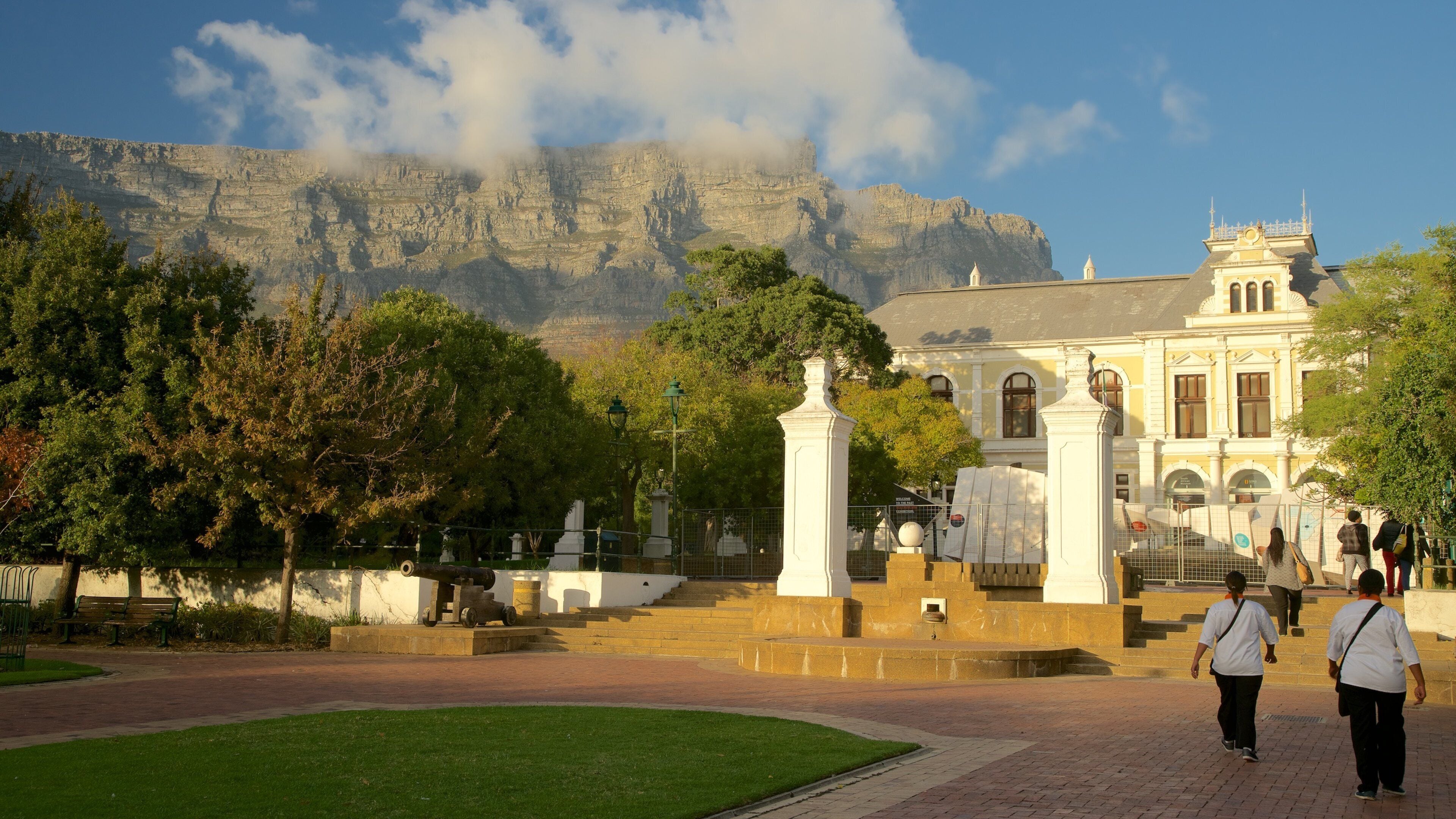 South African Museum and Planetarium as well as a small group of people
