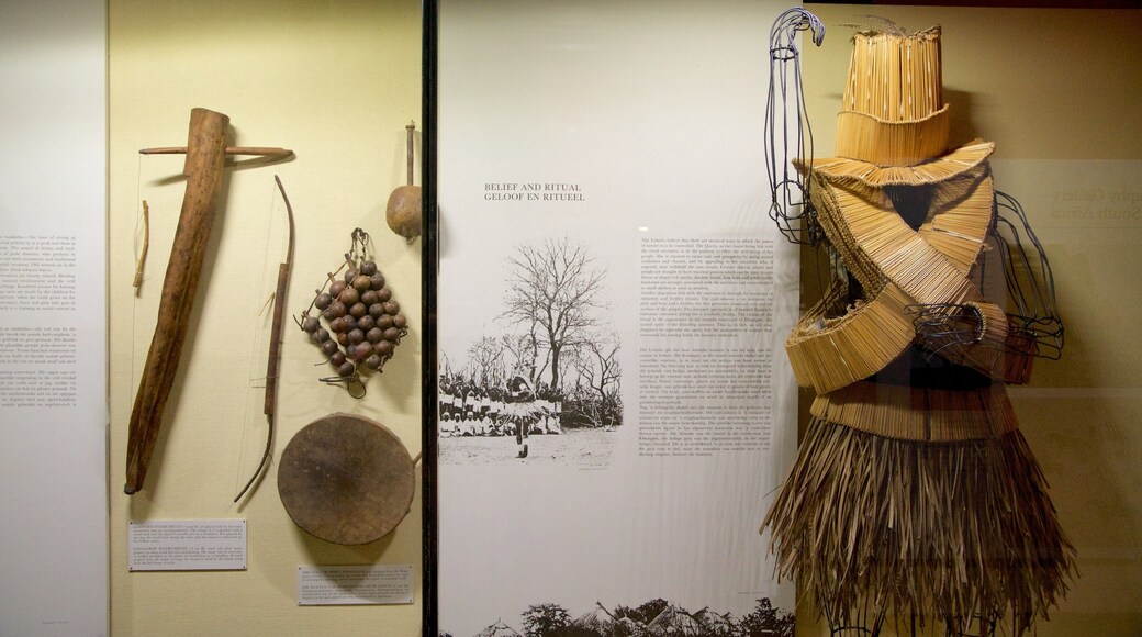 South African Museum and Planetarium montrant vues intérieures