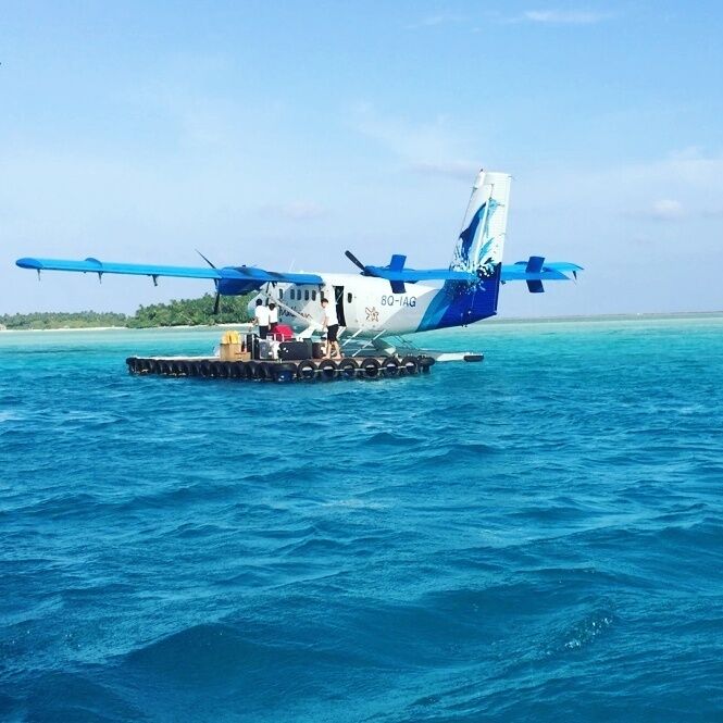 Smallest airport floating in the middle of the sea...thats where we landed to reach one of the most exotic resorts in Maldives.

#blue