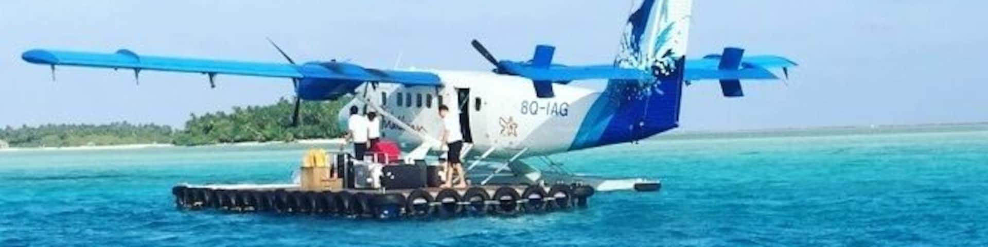 Smallest airport floating in the middle of the sea...thats where we landed to reach one of the most exotic resorts in Maldives.
#blue