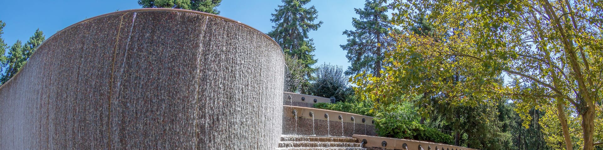 Water Park and modern fountain in Crystal City